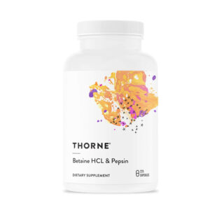 THORNE Betaine HCL & Pepsin – Digestive Enzymes